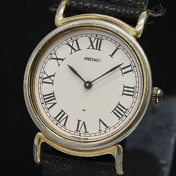 人気商品の中古品・新品・未使用品 SEIKO セイコー 【稼働品】 手巻き ラウンド ローマン シャリオ 時計