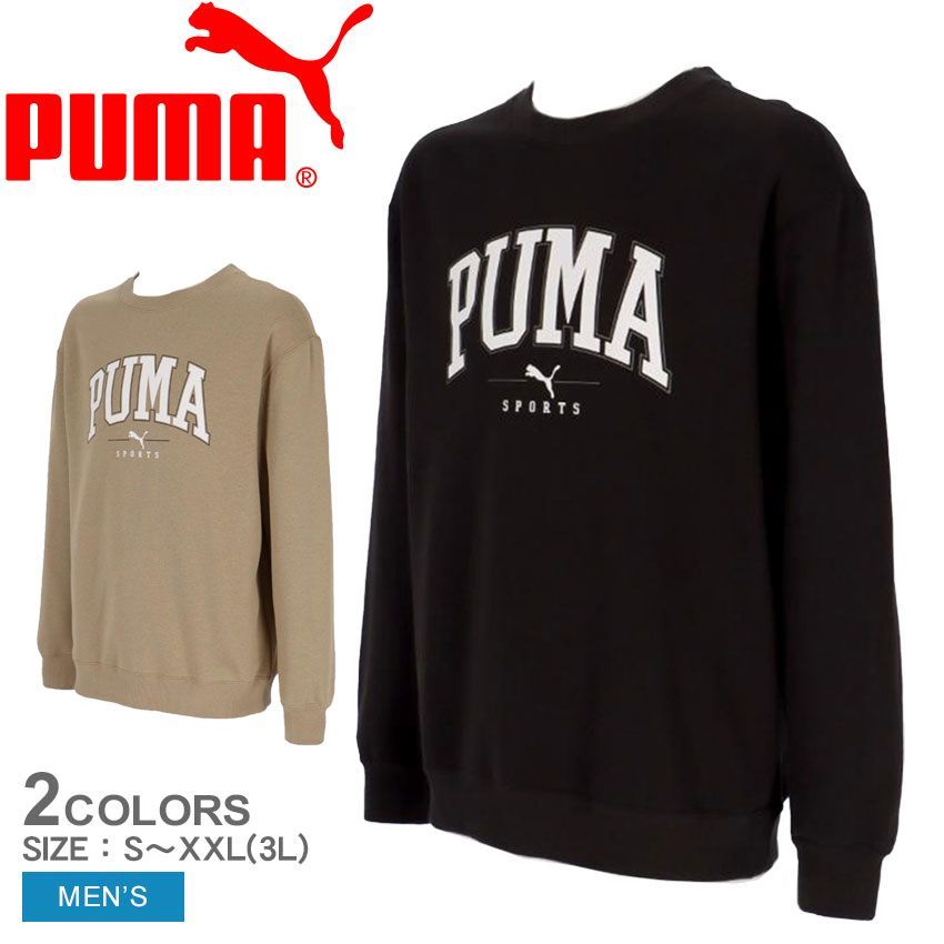プーマ スウェット 684213 メンズ SQUAD クルースウェット FL PUMA カラー:01.プーマブラック 品番：2455-0227