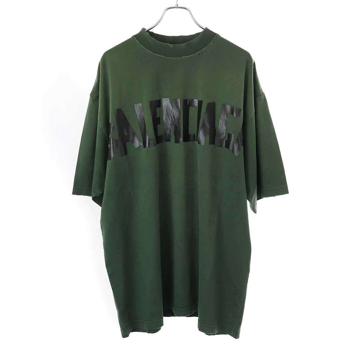 BALENCIAGA バレンシアガ Tape Medium Fit T-Shirt テープロゴTシャツ  