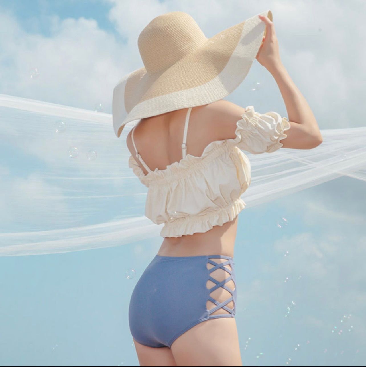 新品水着 かわいい韓国ファッション セパレート ビキニ M〜L - メルカリ