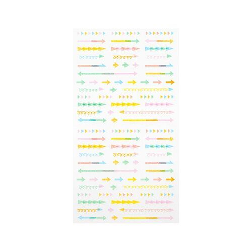 まとめ ミドリ スケジュールシール 予定 矢印柄 パステル 82458 ×30セット