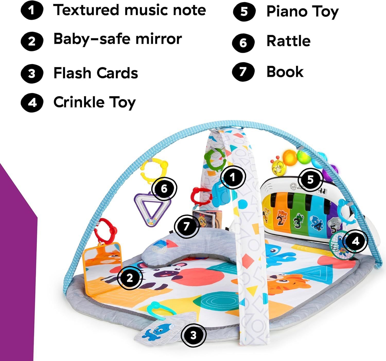 ベビーアインシュタイン Baby Einstein 4 1 ベビージム ピアノジム【 0