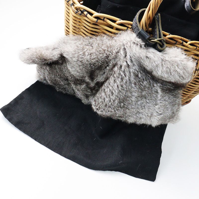 【極美品✨️】エバゴス カゴバッグ ハンドバッグ 被せ付き 極美品✨️】エバゴス カゴバッグ ハンドバッグ 被せ付き 美品