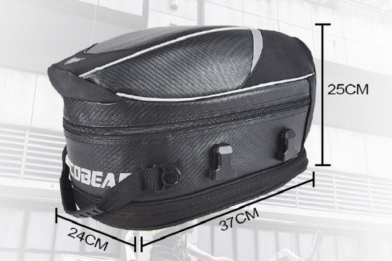 シートバッグ バイク バイク用 | リベレーター リアバッグ シート 小物入れ ツールバッグ Liberator バック 拡張機能あり + 拡張機能 ワンタッチシートバッグ 12L-18L容量可変
