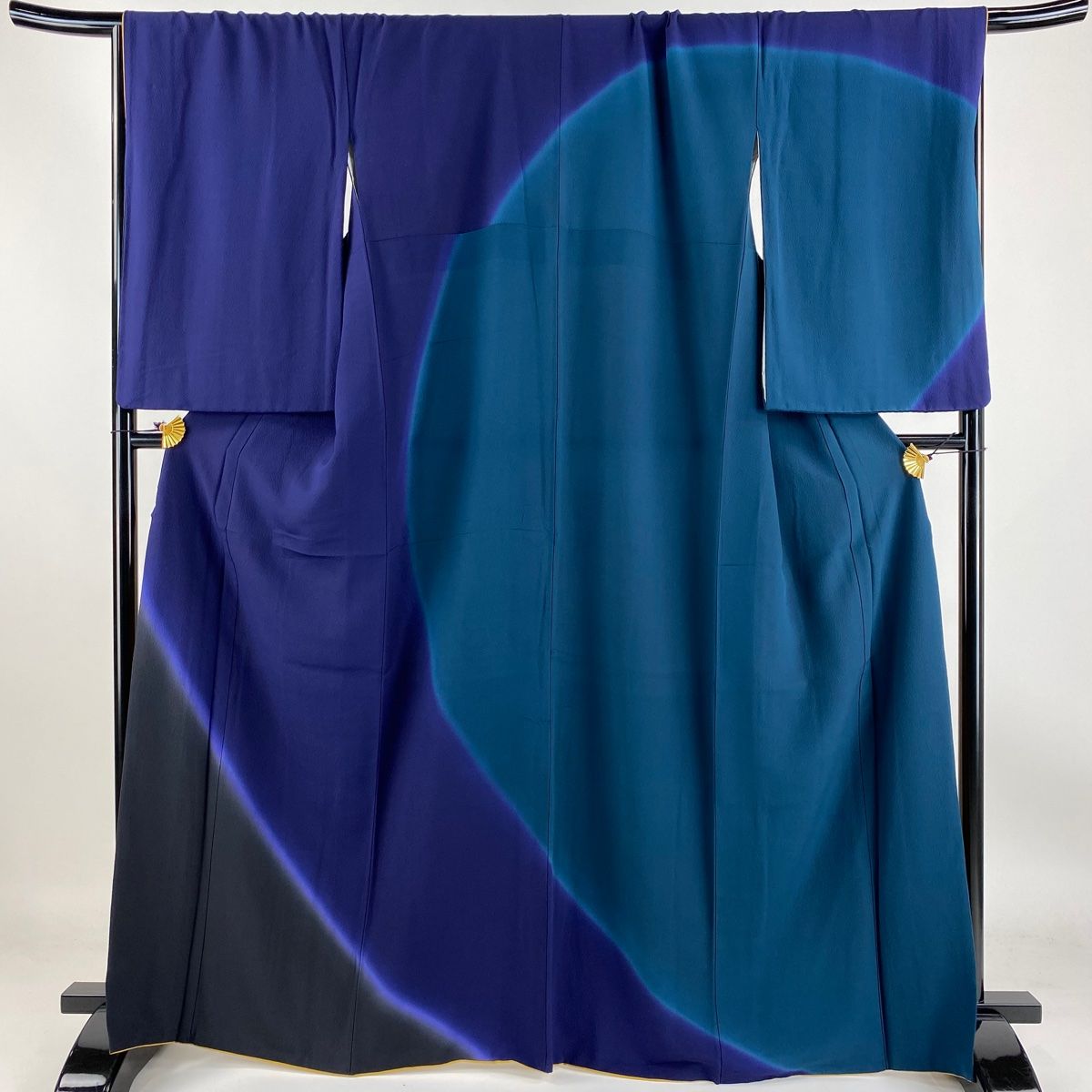 訪問着 身丈165.5cm 裄丈66.5cm M 袷 紬地 鏡裏文