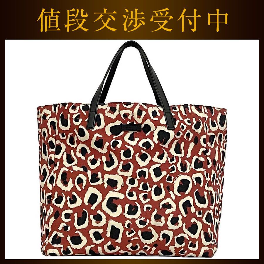 グッチ トートバッグ レッド ブラック レオパード 282439 美品 - メルカリ 