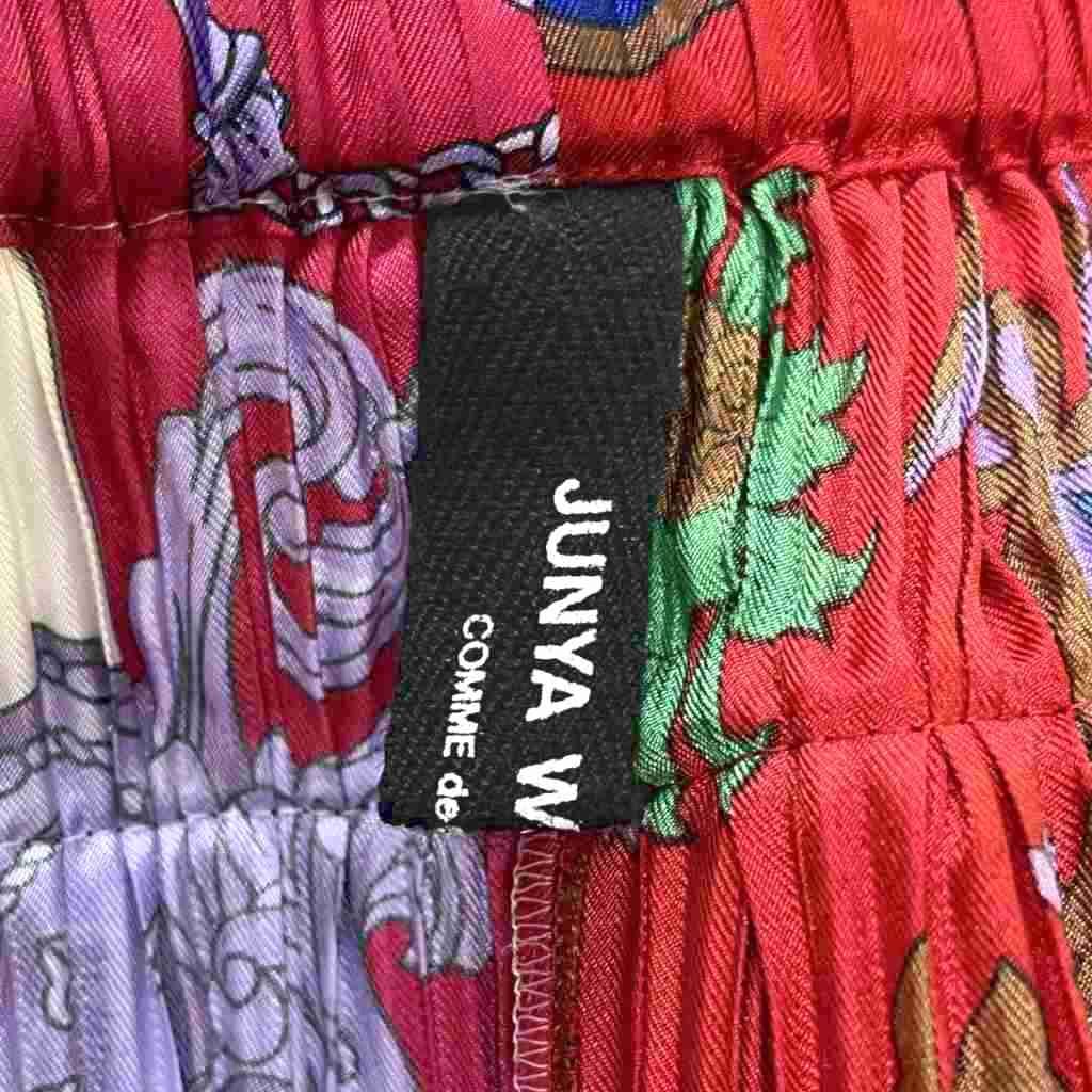 JUNYA WATANABE × VERSACE 21AW スカーフ ドッキング プリーツ