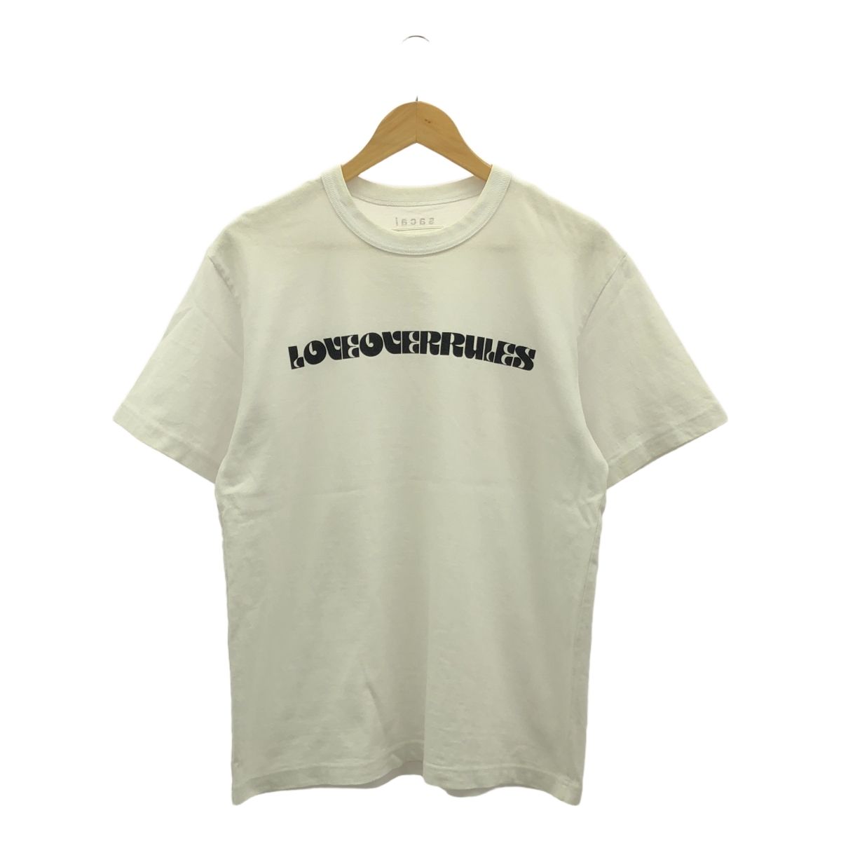 sacai / サカイ | ロゴ クルーネック Tシャツ カットソー | ホワイト 