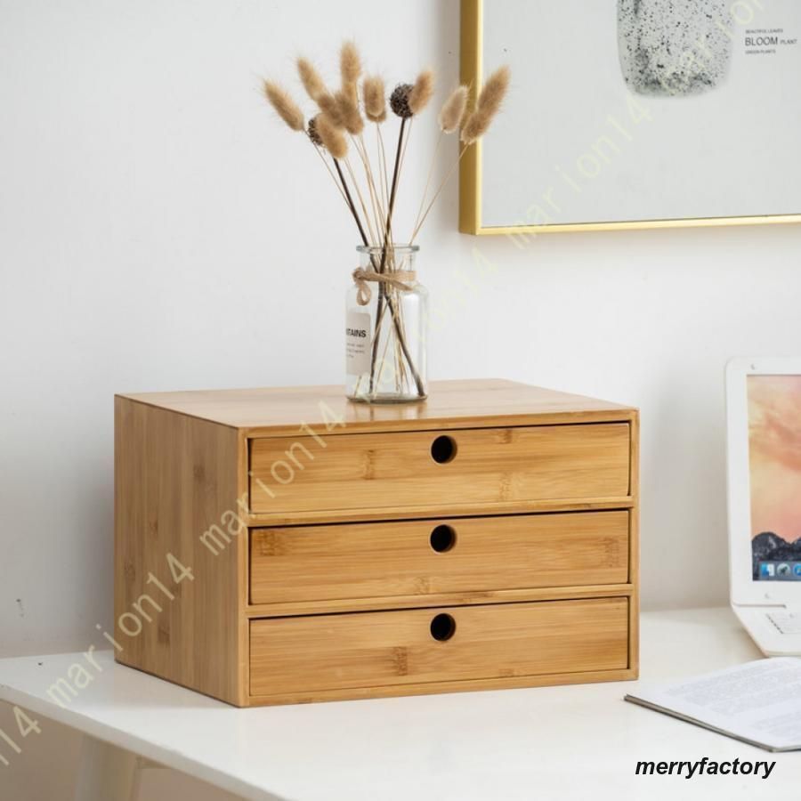 収納ケース2段式 - 卓上チェスト、北欧風、おしゃれ 収納ケース2段式 - 卓上チェスト、北欧風、おしゃれ SoBuy 卓上収納