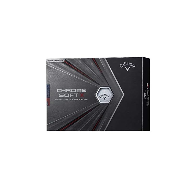 キャロウェイ (Callaway) ゴルフボール CHROME SOFT X 2020 1ダース(12個入り) 4ピース ホワイト 0