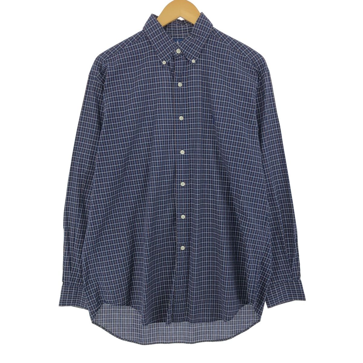 古着 ラルフローレン Ralph Lauren BLAKE 長袖 ボタンダウンチェックシャツ メンズM相当/eaa470125