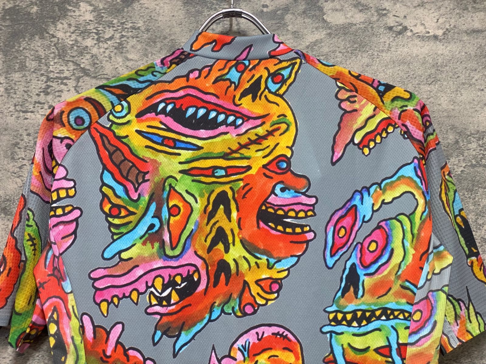 JI066 アタッカー ATTAQUER Artist 半袖 サイクルジャージ グレー 総柄