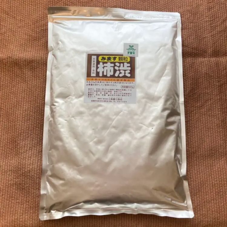 顆粒柿渋粉末柿渋500g お湯で溶かすと16.5L分の柿渋液になります