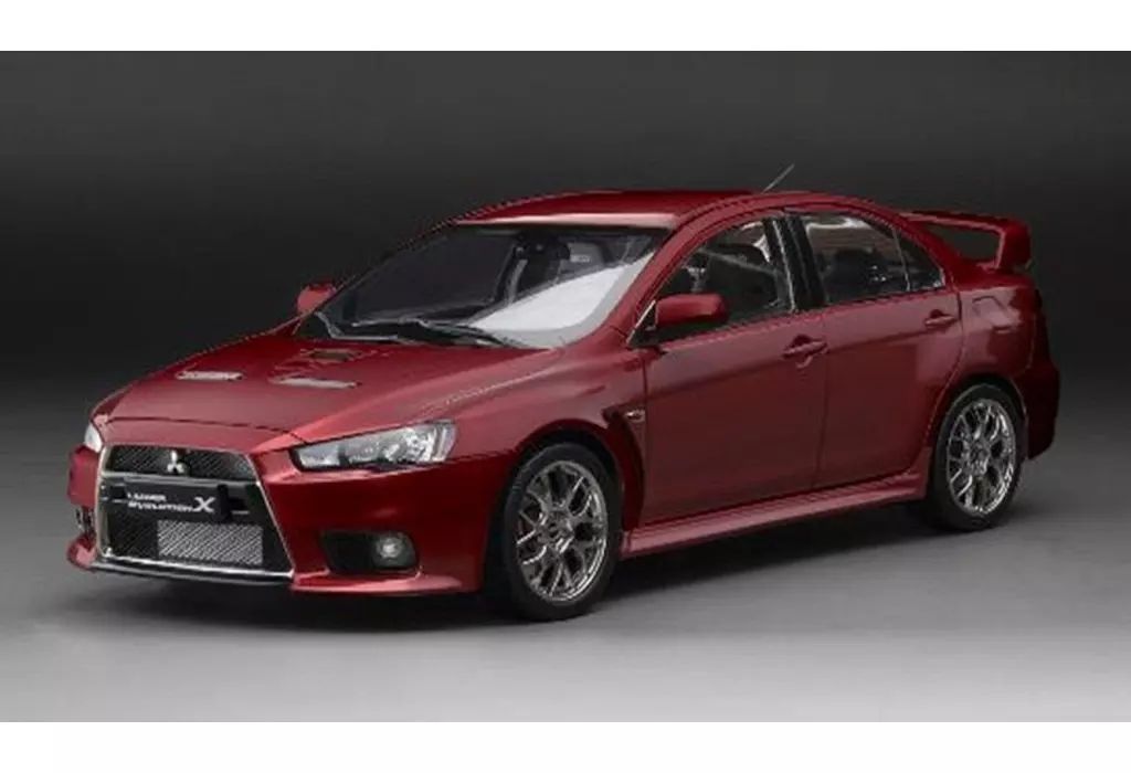 中古】ミニカー 1/18 三菱 ランサー エボリューション X(レッド