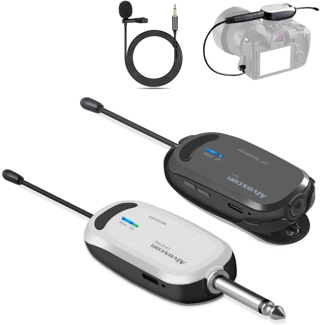 ワイヤレスマイク ヘッドセット 動画撮影 録音 拡声器 カメラ スマホ 軽量 送信機*1 受信機*1
