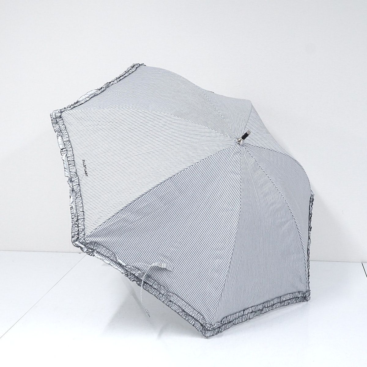 現行品 JILL STUART ジルスチュアート ストライプフリル 日傘 JILL STUART（ジル スチュアート）ストライプフリル晴雨兼用