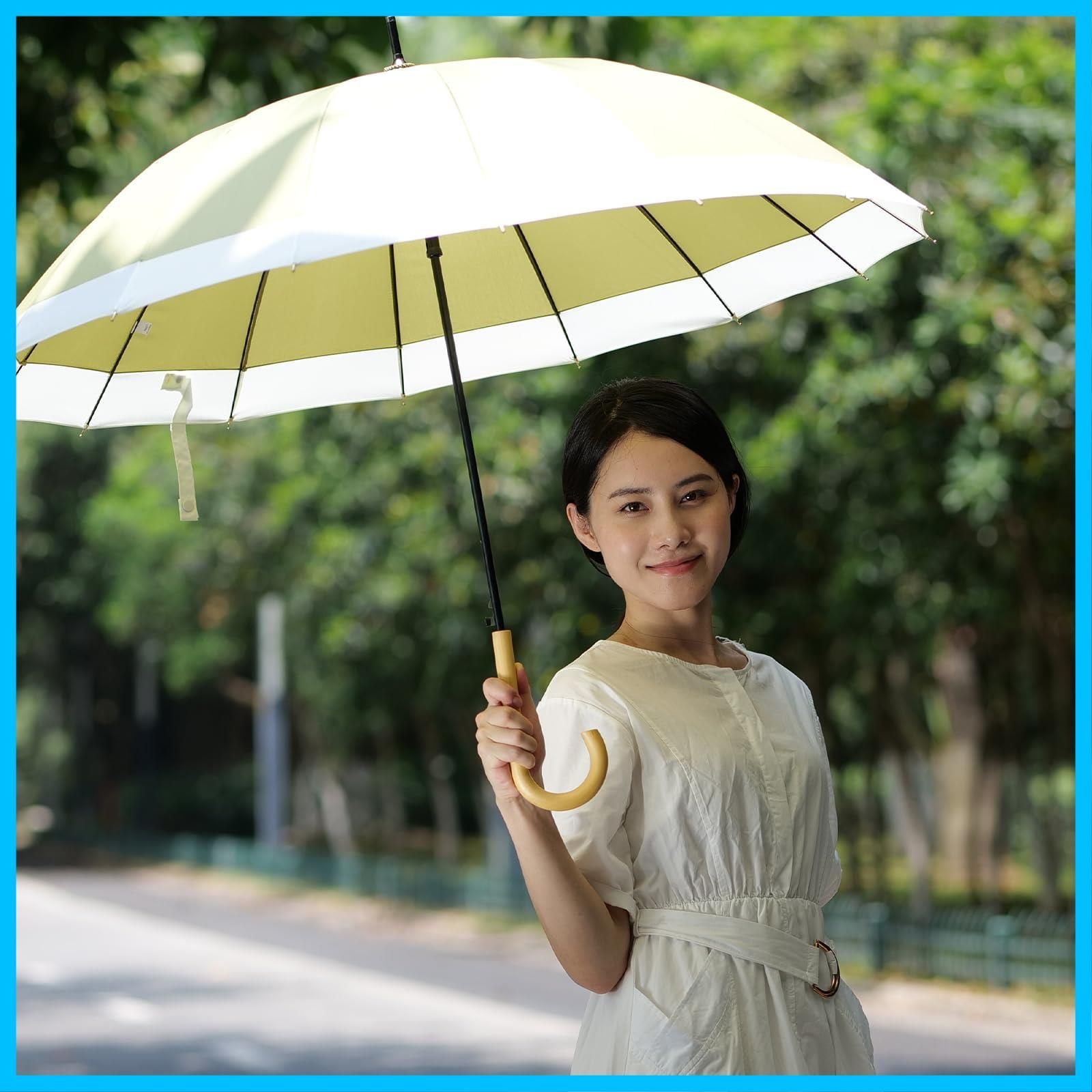 在庫 レディーワンタッチ 大きい おしゃれ 晴雨兼用 令和5年新版 軽量 超撥水 日傘 メンズ 遮光遮熱 ジャンプ傘16本骨 紫高強度ガラス繊維 長傘 台風対応 レディース 梅雨対策 LFLFWY