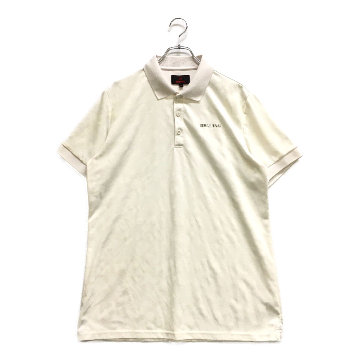 中古 メンズ ブリーフィング BRIEFING 半袖ポロシャツ XL 白 ホワイト 