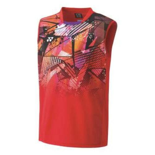 【新品・5営業日で発送】YONEX ヨネックス メンズゲームシャツ(ノースリーブ) (10526) 色 : サンセットレッド サイズ : M 