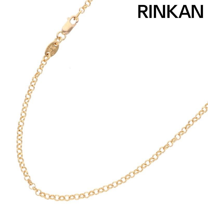クロムハーツ 22K NECKCHAIN R18/ロールチェーン18inch ゴールド