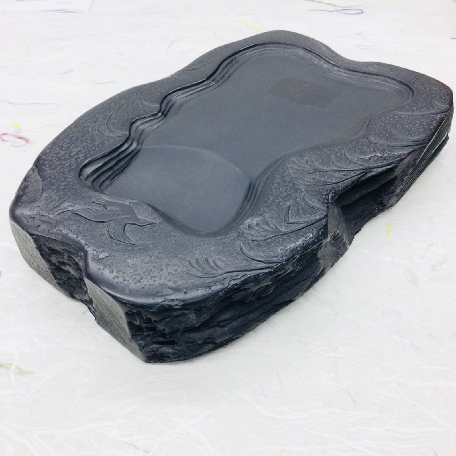 甲州銘石 雨畑 芳龍硯 芳龍閣鑑製 小四六特殊