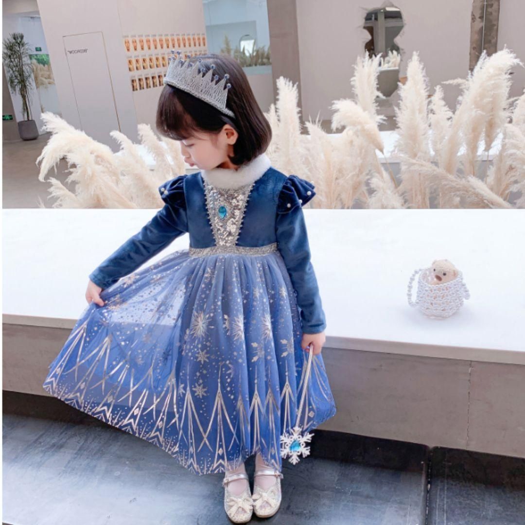 結婚式、発表会にブルマリンキッズ6才（6anni）ベロアスカート  