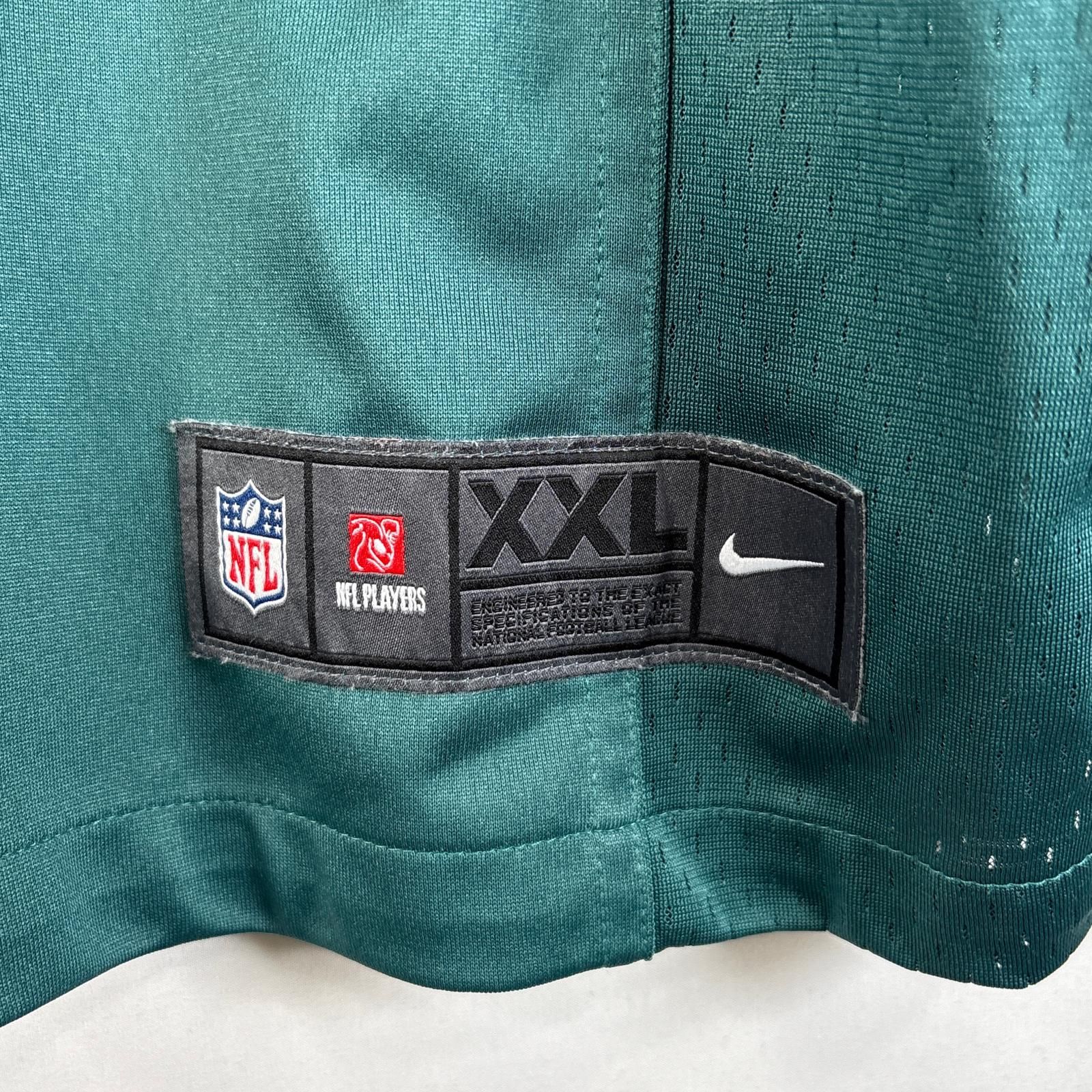 リーボック NFL 全刺繍 イーグルス 半袖ゲームシャツ グリーン XXL 1947OM-KD】90's-00's NFL イーグルス アメフト ゲームシャツ XL