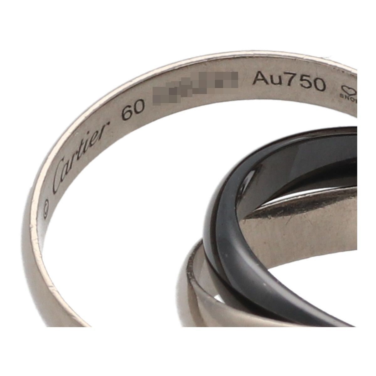 中古】 Cartier カルティエ クラシック トリニティ リング 60 B4234160 