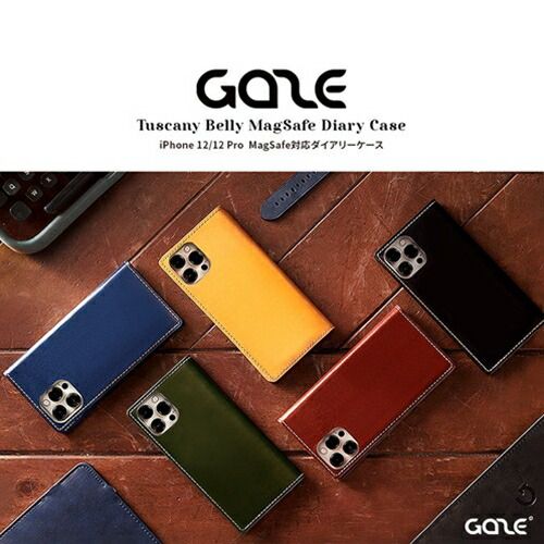 GAZE iPhone 13 12 12 Pro Tuscany Belly MagSafe対応ダイアリーケース グリーン GZ20915i12PGR
