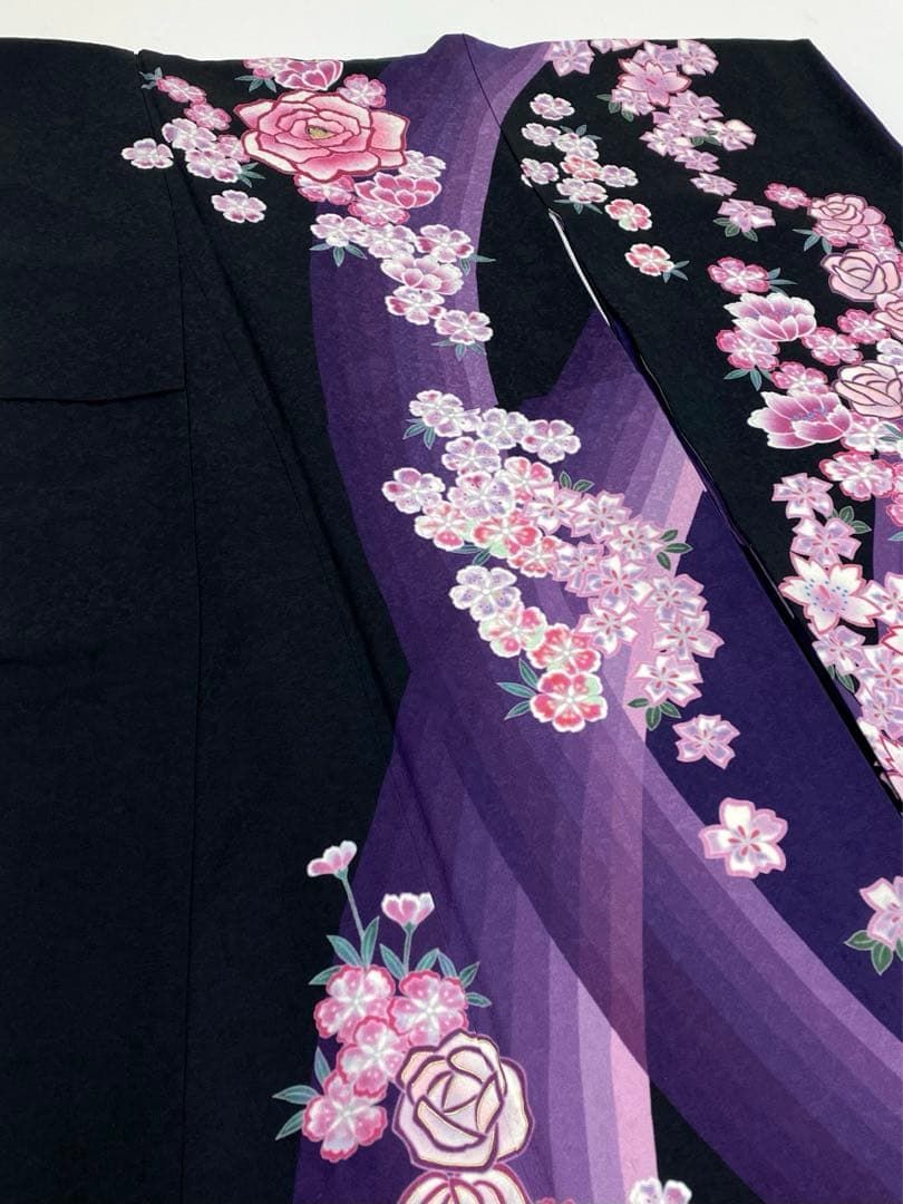 振袖 豪華 絞り加工 金彩 紋意匠 薔薇 和モダン 身丈171cm MO2509