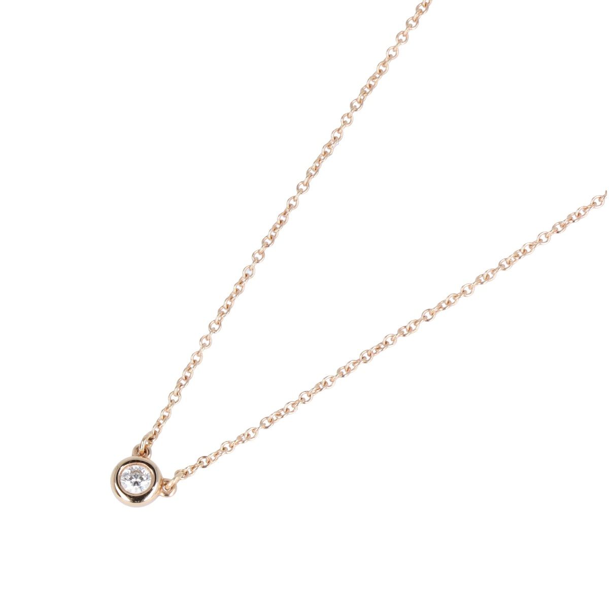 Tiffany&Co.】 ティファニー バイザヤード ネックレス AU750 K18PG 