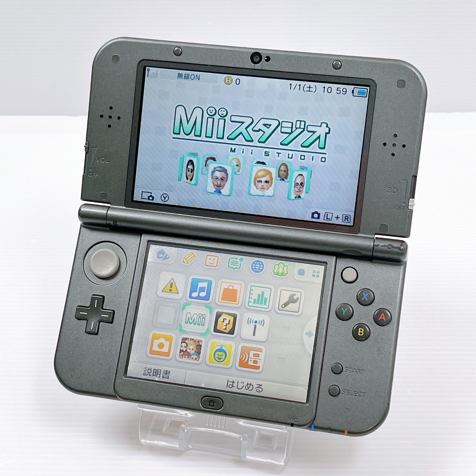 new ニンテンドー 3DS LL メタリックブラック 上画面IPS液晶