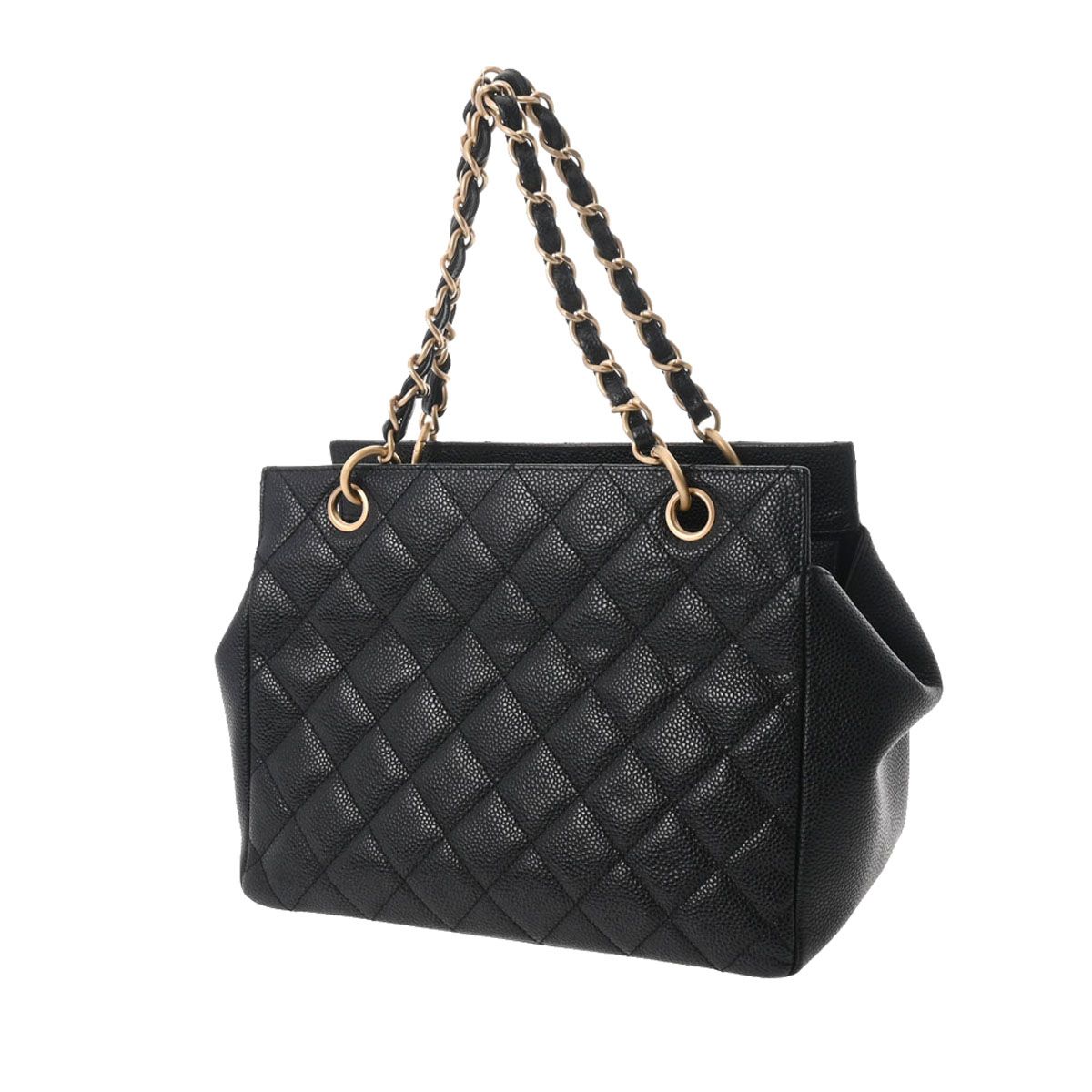 ☆美品☆CHANEL プチタイムレストート PTT キャビアスキン ハンドバッグ ☆美品☆CHANEL プチタイムレストート PTT キャビアスキン