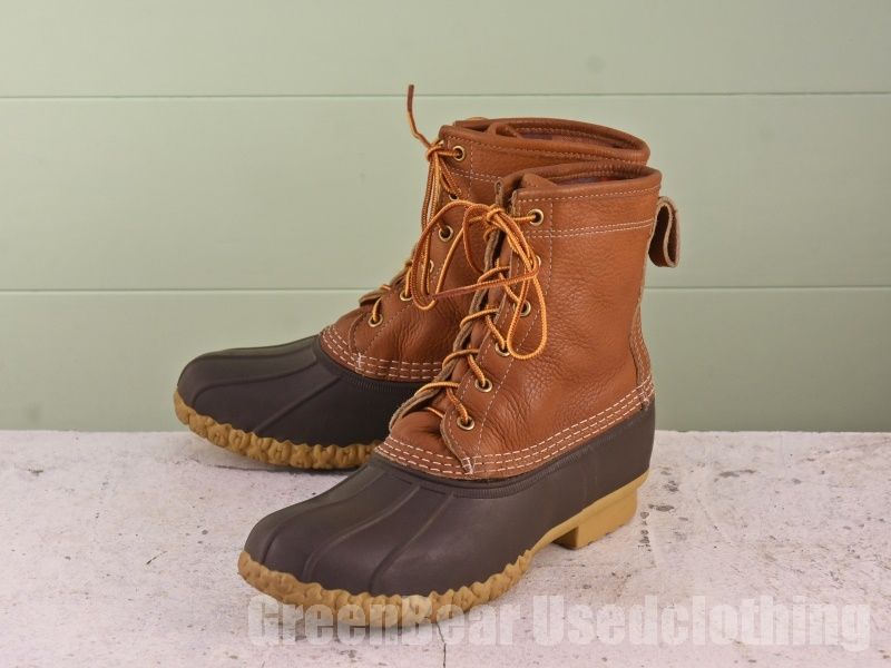 USA製 L.L.ビーン ビーンブーツ 裏地付き 茶 ブラウン メンズ 8M 26cm A595