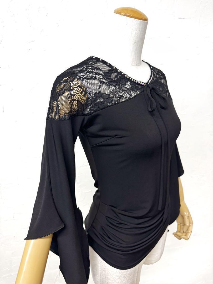  大人カワイイ TAKAダンス Mサイズ社交ダンスレースカットソー023 ドレス ダンス衣装 社交ダンス