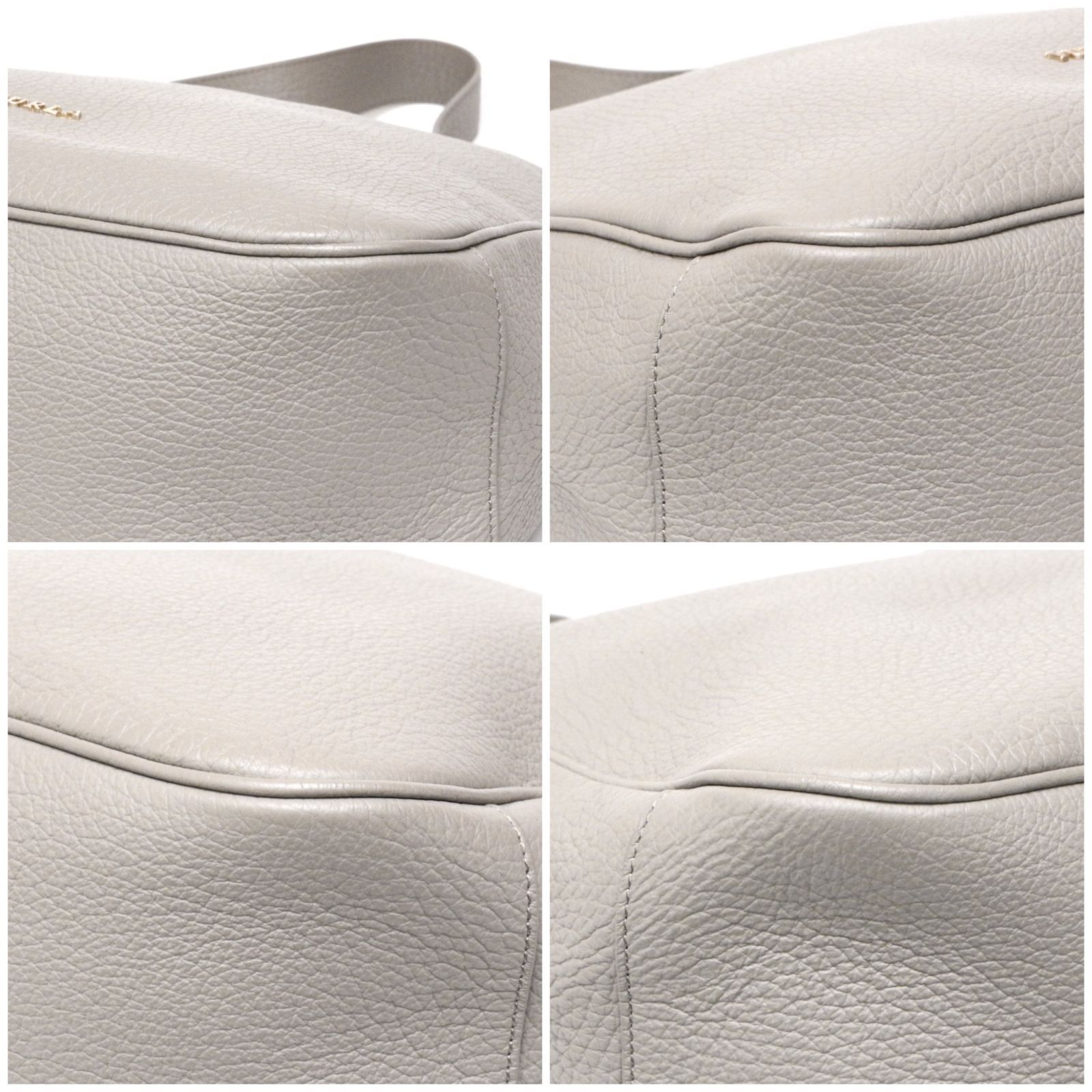 フルラ ワンショルダーバッグ ハンドバッグ シボ ラウンドシェイプ  