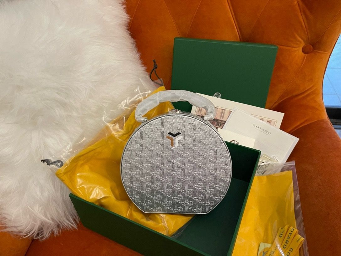 新品未使用 GOYARDゴヤールハットボックス アルトトランクバッグ シルバー メルカリ