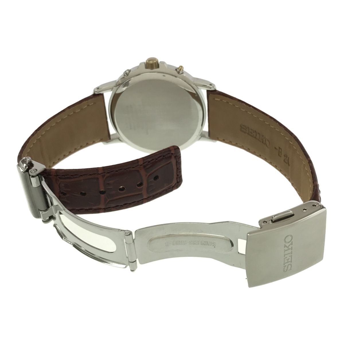 腕時計 稼働 セイコー SEIKO 7B52-0AG0 ソーラー電波 デイト