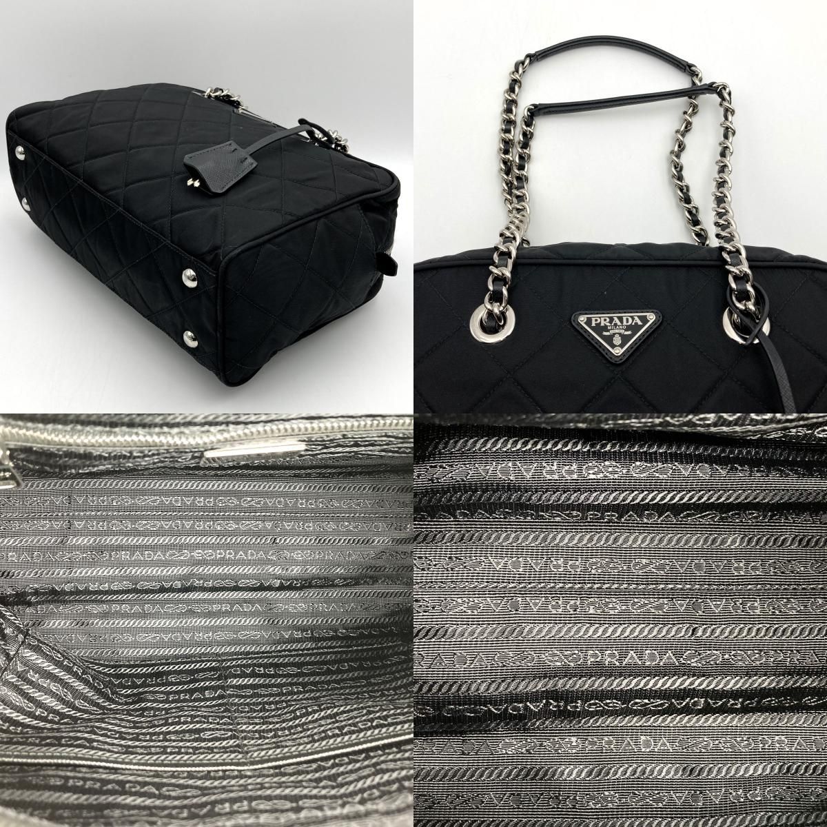 美品 PRADA プラダ ショルダーバッグ チェーンショルダー 肩掛け