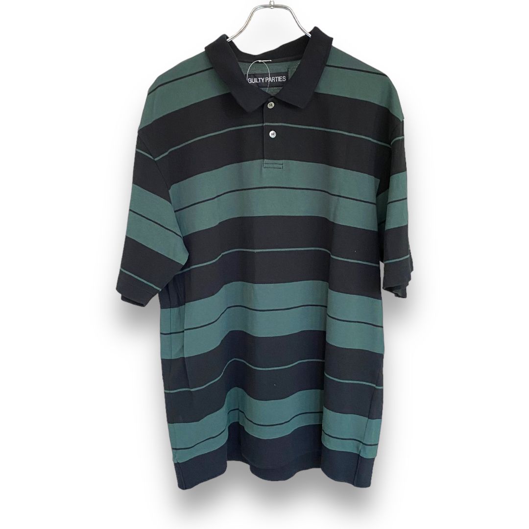 WACKO MARIA ワコマリア 23SS STRIPED POLO SHIRT S/S GRAY/BLACK