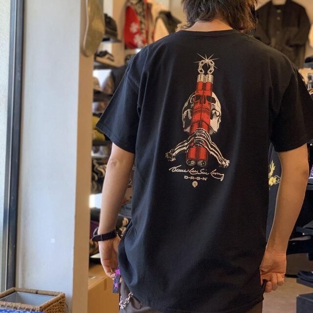 レアモデル 新品 POWELLパウエルxブルースリー Tシャツ 黒 L オールド