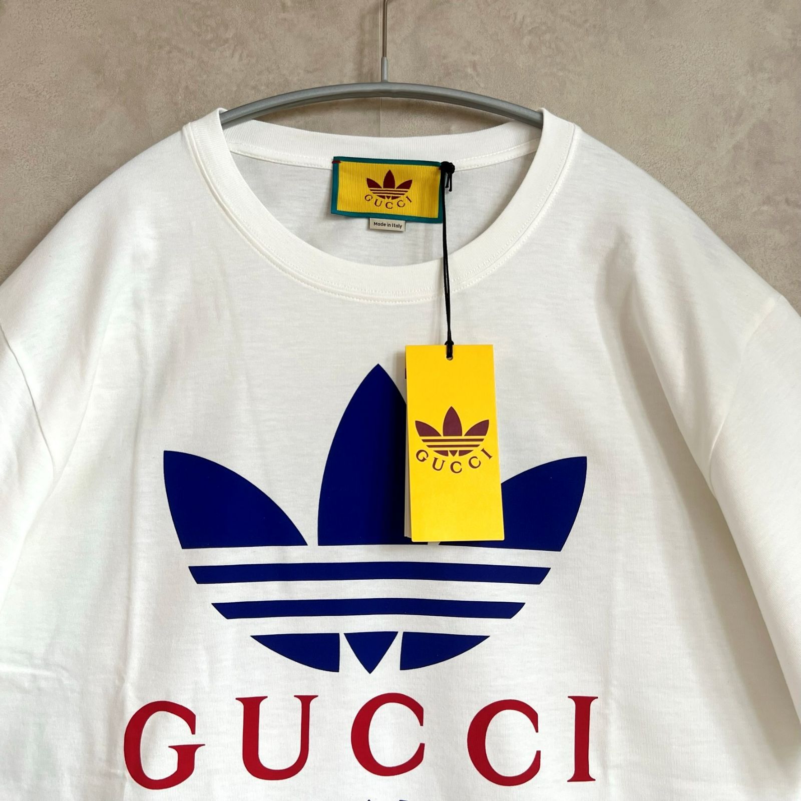 新品箱付き・国内完売商品】adidas x Gucci コラボ Tシャツ