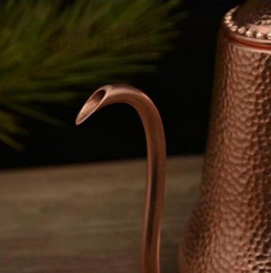 高品質 純銅コーヒーポット制コーヒー器具銅イメージ紫銅ハンマー紋コーヒーポット細口ポットコーヒーポット900ML