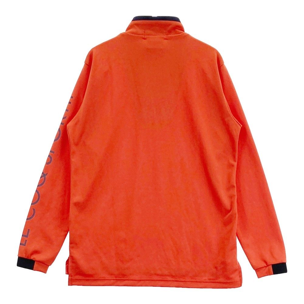 極美品 ルコック ゴルフ ハーフジップ M オレンジ メンズ 長袖　春夏 サイズ：M LE COQ GOLF ルコックゴルフ ハーフジップ 長袖Tシャツ