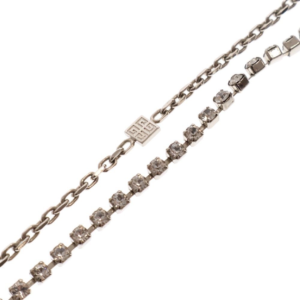 GIVENCHY (ジバンシィ) G Link Necklace ラインストーン装飾 4Gロゴ  
