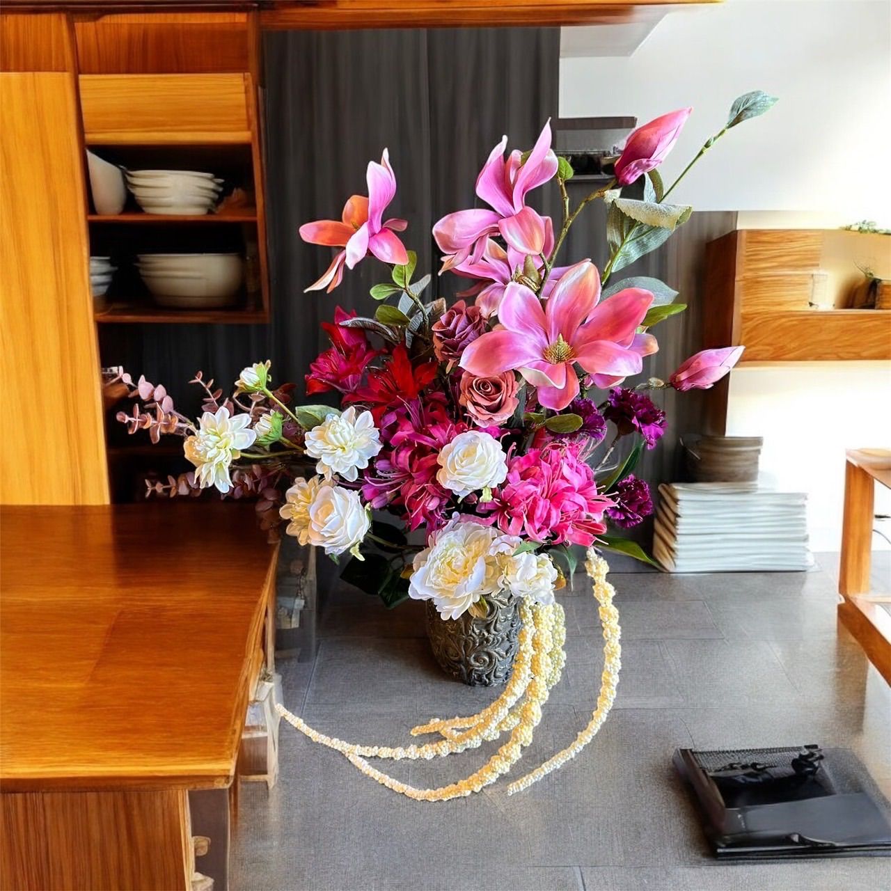 光触媒 人工観葉植物 ウォールグリーン フェイクグリーン マグノリア