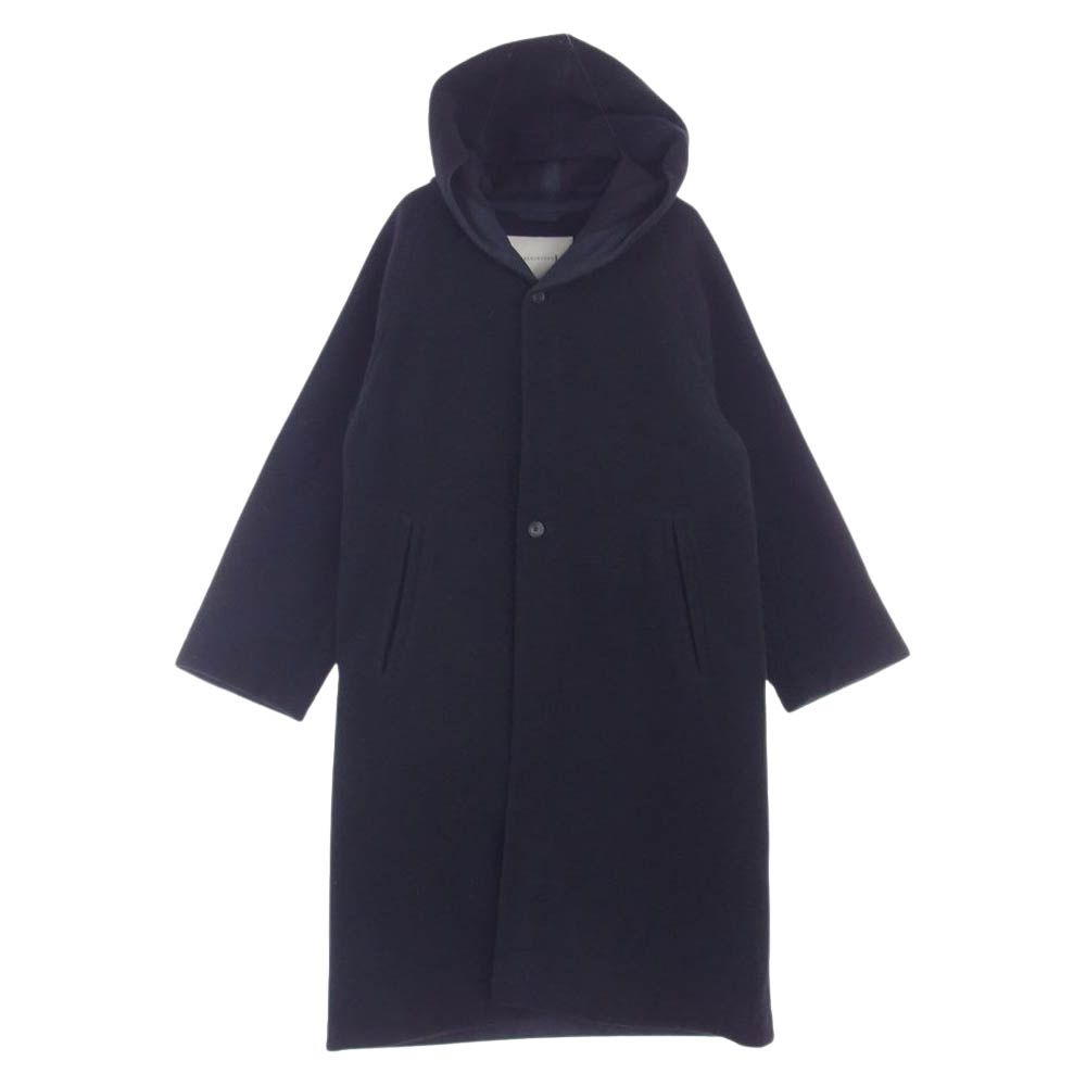 MACKINTOSH】 マッキントッシュウールフード付きネイビーコート