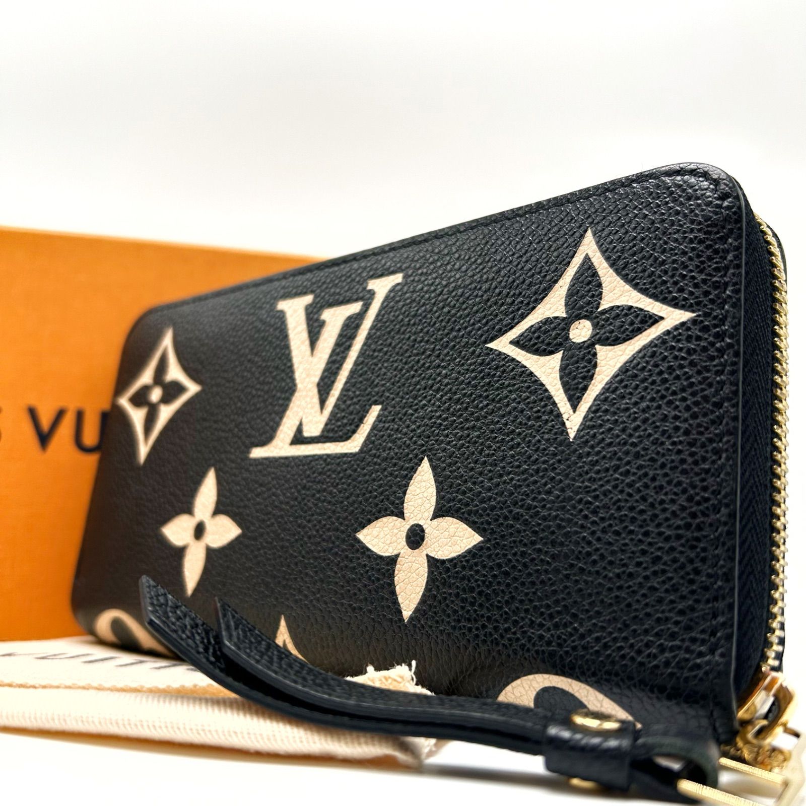 極美品)LOUIS VUITTONモノグラムラウンドファスナー長財布