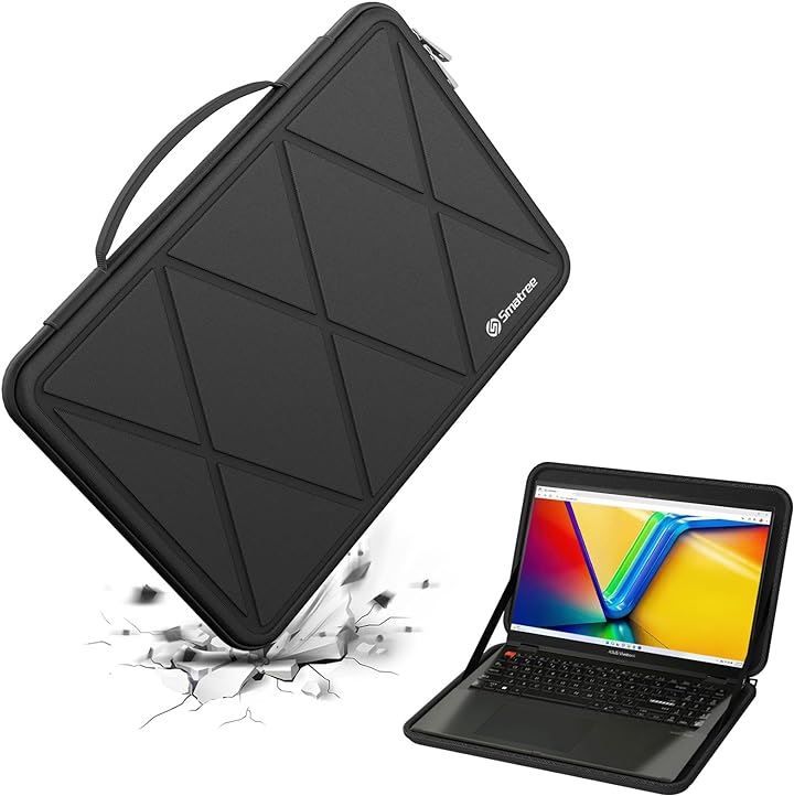 Smatree ハード EVA 保護スリーブケース 16インチ ASUS Vivobook Pro 16X N7601 /ASUS FLIP OLED/ASUS 16X/16 防水( Black，  For ASUS 16インチ（M89-1）)