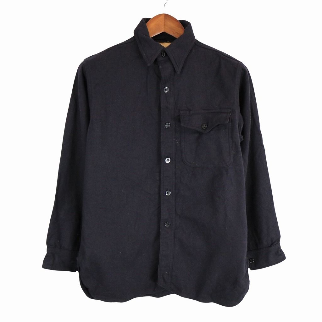 40年代 米軍実物 U.S.NAVY CPOシャツ 片ポケ ウールシャツ
